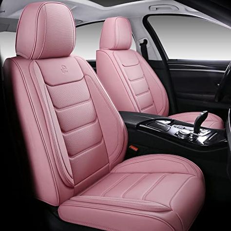 Pink Seat Covers, Pink Car Seat Covers, Car Seat Covers Full Set, Pink Car Seat, Bling Car Accessories, Automotive Seat Covers, Jeep Jl, Leather Car Seat Covers, Leather Car Seats