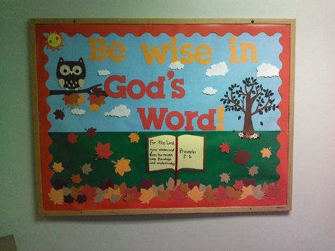 Melissa Crafts With Cricut Crafts With Cricut, Fall Church Bulletin Boards, Religious Bulletin Boards, Bible Bulletin Boards, October Bulletin Boards, November Bulletin Boards, Class Bulletin Boards, Christian Bulletin Boards, Fall Bulletin Board