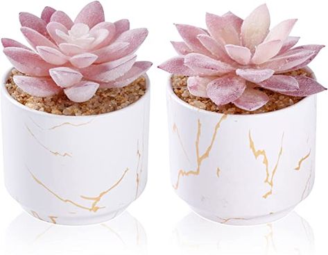 Succulents Indoor Decor, Pink Office Decor, Office Decor For Women, Bureau Decor, Desk Plants, Fake Plants Decor, Pink Room Decor, Fake Succulents, Artificial Potted Plants