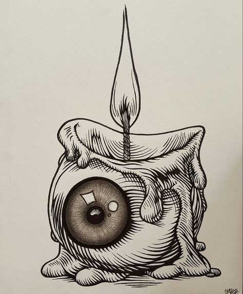 Creepy Drawings, Unique Drawings, Tattoo Art Drawings, Dark Art Drawings, Mini Drawings, Art Drawings Sketches Creative, Tattoo Design Drawings, Book Art Drawings, Sketchbook Art Inspiration