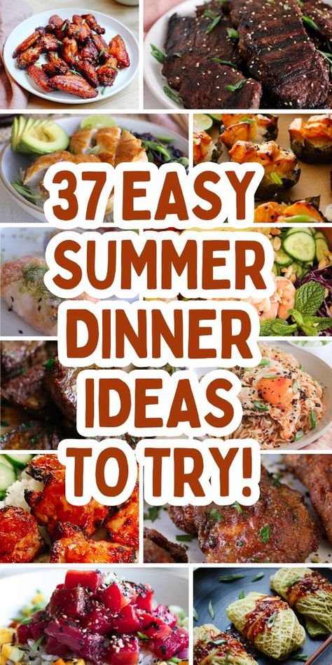 Looking for quick and healthy meals? I've got 33 easy summer dinners that will keep you cool and satisfied. Ideal for busy summer days when you need something light and refreshing.  healthy summer dinner recipes | quick and easy summer dinner recipes | summer dinner recipes | summer dinner ideas | summer dinners easy | summer dinner ideas girl | summer dinner recipes for family | summer grilling recipes | summer grilling ideas | summer grill meals | summer grilled chicken  | summer food ideas Grill Meals, Summer Grilled Chicken, Easy Summer Dinner Ideas, Meals Summer, Fitness Cake, Easy Summer Dinner, Summer Dinner Ideas, Summer Grill, Summer Dinner Recipes