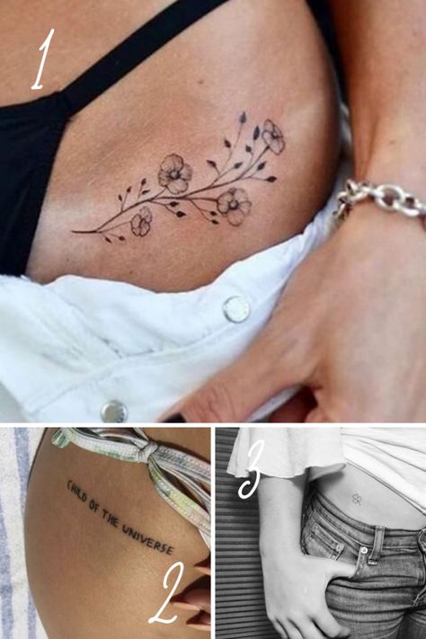 Simple Hip Tattoos Perfect for Your Body - tattooglee Small Pelvic Tattoos Women, Waist Line Tattoos For Women, Simple Hip Tattoos Women, Simple Hip Tattoo, Small Tattoos Hip, Cute Hip Tattoos, Hip Tats, Small Hip Tattoos Women, Pelvic Tattoos