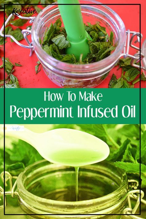 Pine Infused Oil, Peppermint Oil Recipes, Making Peppermint Oil, Mint Oil Diy, Fresh Spearmint Uses, How To Make Peppermint Oil, Make Peppermint Oil, Peppermint Uses, Infused Oil Recipes