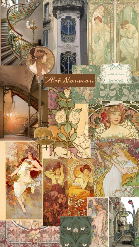 Art Nouveau Aesthetic Outfit, Art Nouveau Outfit, Art Nouveau Color Palette, Nouveau Aesthetic, Color Palette Living Room, Instagram Goals, Room Color, Branding Photoshoot, Aesthetic Outfit