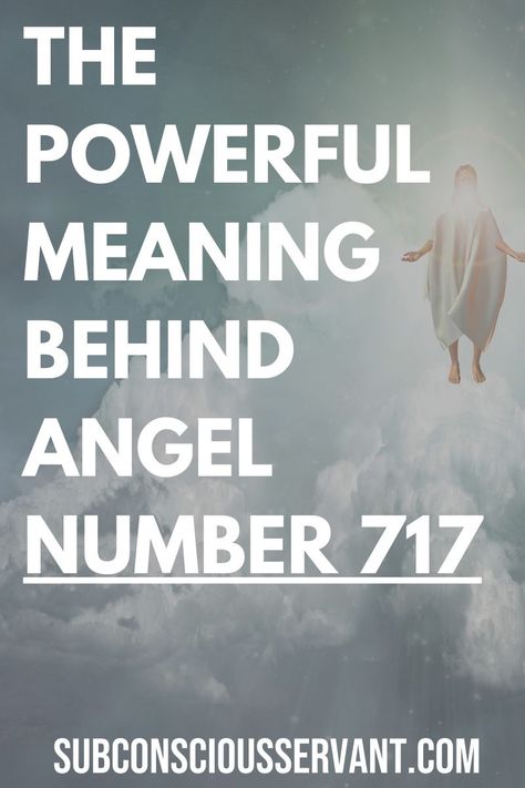 Angel Number 717 - Angel numbers are a great way to for your spirit guides to communicate with you. Angel number 717, specifically, is a number with a strong spiritual message. This article I decode the message behind this number. #Numerology #717 #AngelNumber via @subconsciousservant House Cleansing Prayer, Prosperity Mindset, Angel Number 7, House Cleansing, Wealth Dna Code, Dna Code, Angel Number Meanings, Wealth Dna, Number Meanings