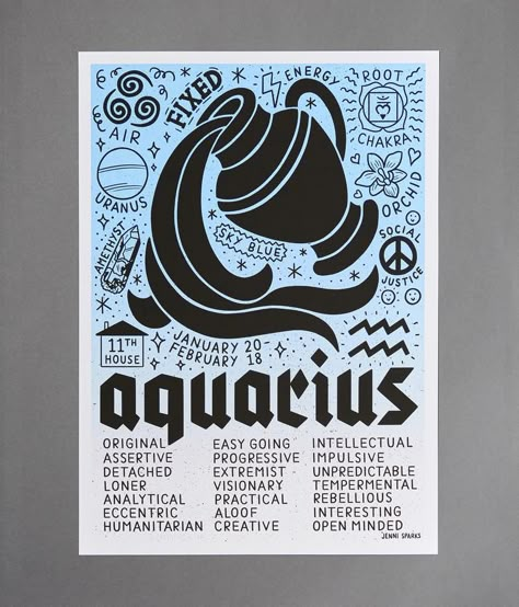 Aquarius Aesthetic, Aquarius Art, Whimsical Art Journal, Aquarius Life, Blue Amethyst, Aquarius Horoscope, Collage Book, Age Of Aquarius, Zodiac Art