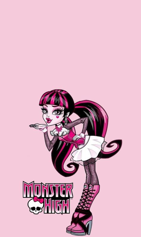 Draculaura Wallpaper Iphone, Draculora Aesthetic, Monster High Wallpaper Draculaura, Draculaura Aesthetic Wallpaper, Draculaura Wallpaper, Draculaura Halloween, Calling All The Monsters, Wallpaper Baddie, High Wallpaper