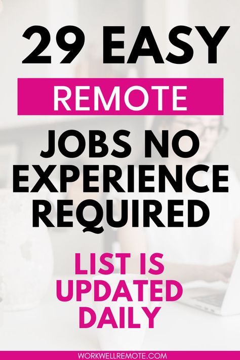 If you are trying to find remote jobs, remote jobs for stay at home moms, stay at home mom jobs extra money, remote jobs no experience ideas, best remote jobs, online typing jobs, work from home jobs for moms, easy online jobs, and remote jobs no experience so you can work from anywhere never have to see an office again. You can earn a decent amount of extra cash working from home in your free time. Find the best 29 legitimate work from home jobs for moms and women Legit Work From Home Jobs Data Entry, Best Part Time Remote Jobs, Remote Jobs Canada, Wfh Jobs No Experience, Stay At Home Jobs For Moms, Stay At Home Mom Jobs Extra Money, Remote Part Time Jobs, Online Jobs From Home No Experience, Remote Jobs For Stay At Home Moms