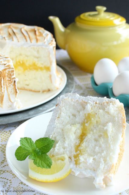 Lemon Angel Food Cake, Mexican Spice, Angel Food Cake Desserts, Salad Greens, Lemon Desserts, Angel Food Cake, Lemon Meringue, Food Cake, Lemon Recipes