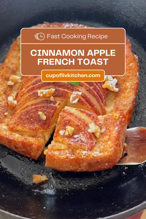 Cinnamon Apple French Toast – The Ultimate Comfort Breakfast Crescent French Toast, Cinnamon Apple French Toast, Comforting Breakfast, Apple Toast, Apple French Toast, Relaxing Morning, Buying House, Cinnamon Apple, Quick And Easy Breakfast