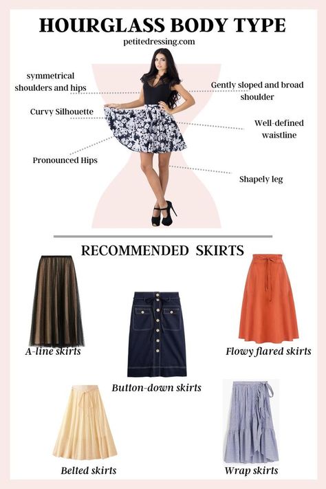 Slaying in skirts designed for petite hourglass beauties. 💃👗 Petite Hourglass Outfits, Skirt Guide, Hourglass Body Shape Fashion, Hourglass Body Shape Outfits, Hourglass Figure Outfits, Hourglass Outfits, Curvy Skirt, Hourglass Body Shape, Hourglass Fashion