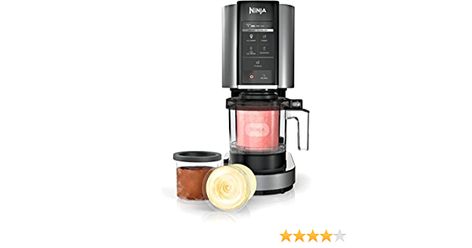 Amazon.com: Ninja NC300 CREAMi Ice Cream Maker, for Gelato, Mix-ins, Milkshakes, Sorbet, Smoothie Bowls & More, 5 One-Touch Programs, with (2) Pint Containers & Lids, Compact Size, Perfect for Kids, Silver (Renewed): Home & Kitchen Best Ice Cream Maker, Pink Ninja, Yogurt Makers, Ice Cream Makers, Ninja Creami, Best Ice Cream, Smoothie Bowls, Make Ice Cream, Ice Cream Machine