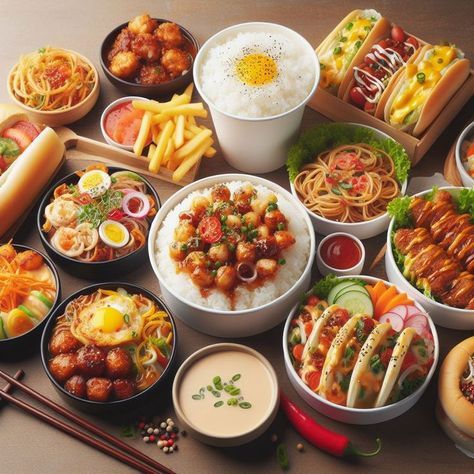 Korean Food Photography, Korean Fast Food, Korean Breakfast, Best Korean Food, Chinese New Year Food, Food Korean, Simple Family Meals, Budget Family Meals, Food Street