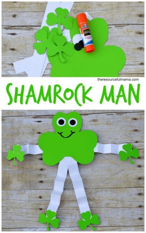 10 St Patricks Day Crafts for Kids Toddlers Preschool Easy DIY To Make Man Fits, Sant Patrick, Shamrock Craft, Saint Patricks Day Art, Fete Saint Patrick, March Crafts, St Patricks Crafts, Dr. Seuss, St. Patrick's Day Crafts