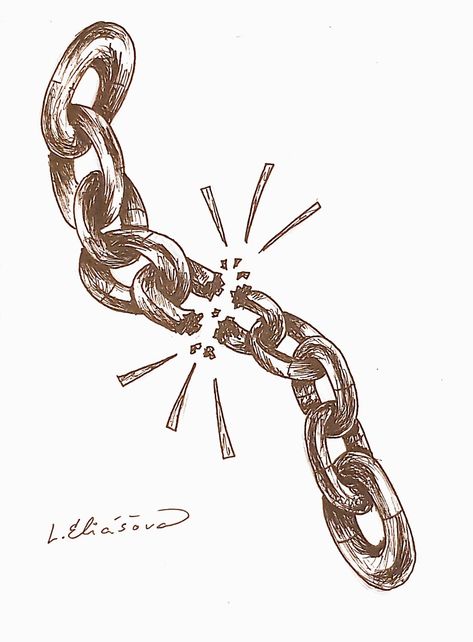 Quick sketch with centropens Chains Drawing Reference, Chain Link Drawing, Chains Painting, Chain Sketch, How To Draw Chains, Minimalist Drawing, The Chain, Quick Sketch, Book Ideas