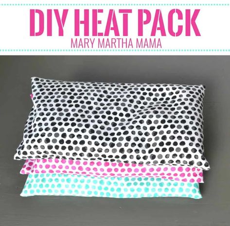 Homemade Heating Pad [Hot & Cold Rice Pack] – Mary Martha Mama How To Make Heat Packs Diy, Diy Neck Heating Pad, Fleece Rice Heating Pad Diy, Corn Pillow Heating Pads Diy, Rice Pillows Heat Pack, Homemade Rice Heating Pads, Corn Bags Diy Heating Pads How To Make, Handmade Heating Pads, Diy Hot Pack