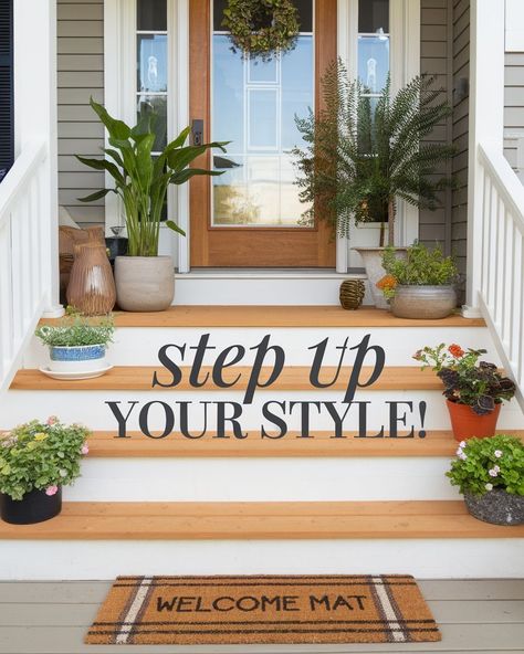 Looking to upgrade your backdoor steps? ???? Explore stylish DIY ideas to transform your porch or patio with creative steps to patio designs. From rustic wood to sleek patio stairs, these ideas bring charm to your space. Dive into concrete patio designs or enhance your outdoor vibe with inspirations from the Flint House and backyard dining setups. #gg #homedesigninsider #stylishbackdoorsteps Porch Step Ideas, Back Door Steps, Steps To Patio, Backdoor Steps, Creative Steps, Porch Upgrades, Flint House, Back Door Entrance, Paver Steps