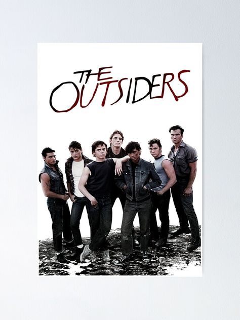 The Outsiders Poster, Outsiders Poster, Room Flags, Outsiders Movie, The Outsiders Greasers, The Outsiders 1983, Custom Poster, Print Decor, Room Posters