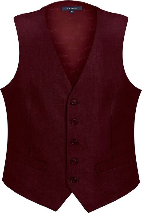 Business Suit Vest, Wedding Party Groomsmen, Burgundy Vest, Clothing Projects, Vest Suit, Burgundy Outfit, Hijab Outfits, Formal Suit, Red Vest