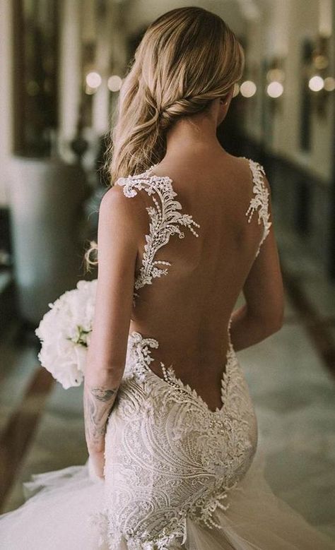 Backless Wedding Dress