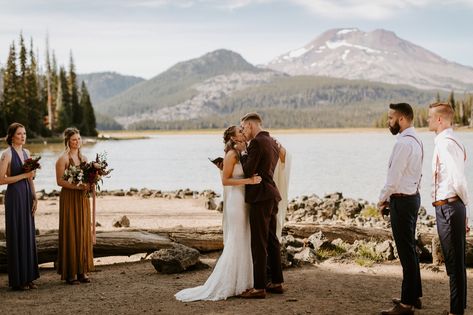 Bend Oregon Wedding, Dream Elopement, Dead Horse Point State Park, Lake Elopement, Adventurous Elopement, Sunrise Lake, Wedding After Party, Lake Wedding, Oregon Wedding