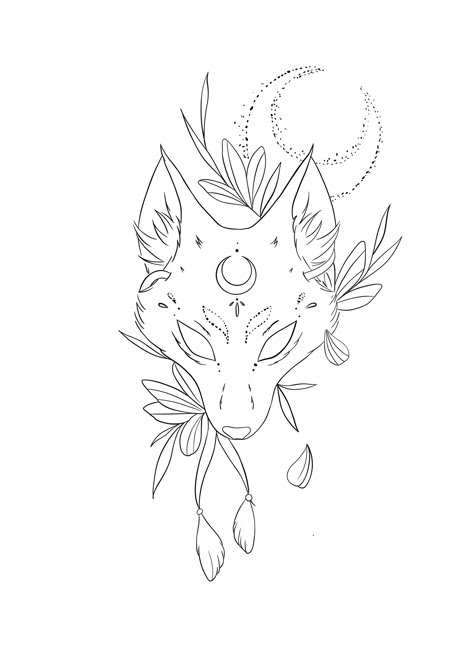 Unicorn Line Tattoo, Witchy Line Art, Shin Tattoo Ideas, Spiderman Canvas Art, Fantasy Line Art, Totem Tattoo, Chest Tattoo Ideas, Lotus Tattoo Design, Tatoo Inspiration