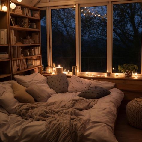 Bed With Pillows Aesthetic, Cosy Bed Aesthetic, Cozy Sleep Aesthetic, Cozy Blanket Aesthetic, Cozy Pillows Bed, Cozy Cabin Bedrooms, Cabin Bedrooms, Uni Dorm, Blankets Cozy