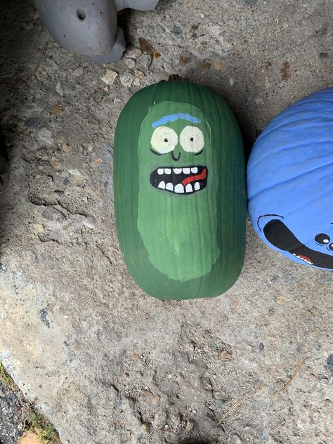 I TURNED MYSELF INTO A PUMPKIN MORTY!!!! - ThorGift.com - If you like it please buy some from ThorGift.com Funny Painted Pumpkins Ideas, Pickle Rick Pumpkin, Blue Pumpkin Painting, Pumpkin Painting Ideas Funny, Morty Quotes, Rick And Morty Quotes, Rick And Morty Drawing, Halloween Pumpkin Crafts, Rick And Morty Characters