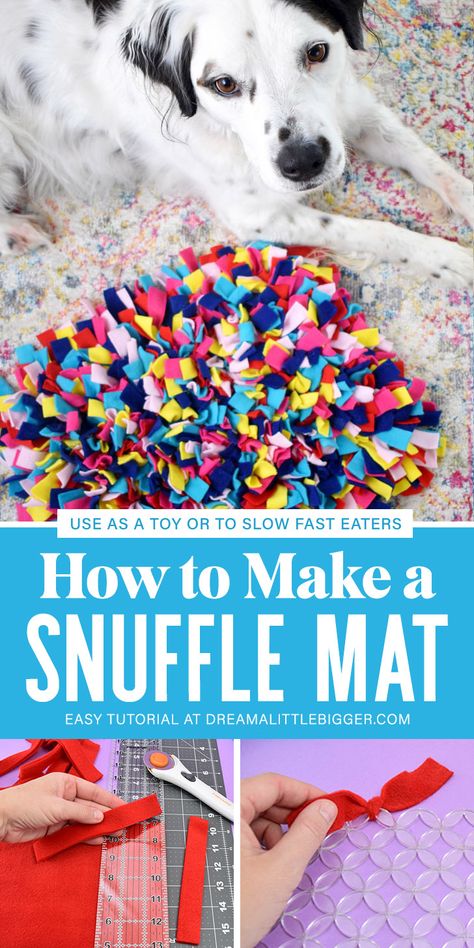 Make A Snuffle Mat, Sniff Mat, Homemade Dog Toys, Snuffle Mat, Diy Dog Toys, Dog German, Dog Enrichment, Dog Crafts, Diy Carpet