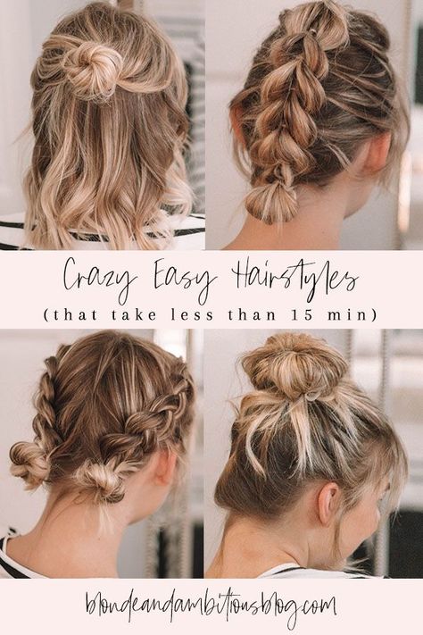 easy hairstyles, hairstyles for medium hair, easy hairstyle hacks, hair hacks, medium hair, how to style hair, braid styles, easy braid styles Braid Styles Easy, How To Style Hair, Hairstyle Hacks, Easy Braid Styles, Hairstyles Color, Styles Hairstyles, Hairstyles For Medium Hair, Shoulder Hair, Super Short Hair