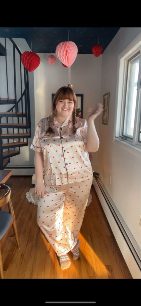 These exact pjs are sold out, but these are all super similar! Shein haul, shein curve, Valentine’s Day pajamas, heart pajamas, plus-size fashion, plus-size style, size 16 Follow my shop @lynzijudish on the @shop.LTK app to shop this post and get my exclusive app-only content! #liketkit #LTKBeMine #LTKcurves #LTKunder50 @shop.ltk https://liketk.it/3wQqb Plus Size Pjs, Heart Pajamas, Shein Haul, Girls Pjs, Full Outfits, Christmas Lingerie, Pajama Outfits, Plaid Pajamas, Plus Size Vintage