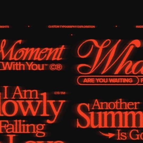 ARCHIVES AREA™ on Instagram: "BY @amtakethat . . . This is a collection of my custom typography that I made this summer. This was an incredible process of working on my style and adding new things to it every time. Please let me know what you think about these and which one is your favorite. Love y'all ❤️ DESIGNED BY AMTAKETHAT NO RIGHTS RESERVED #chrometype #logotype #typograhpy #typographic #typographer #fonts #snapmagazine #amnestymagazine #grafikradar #acidgraphix #certainmagazine #general Cinema Typography, Cinematic Typography, Cinematic Fonts, Halloween Typography Design, Title Card Design, Film Font, Title Typography, Vinyl Sleeve, Typographic Layout