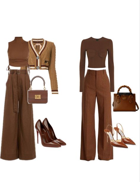 Monochrome Brown Outfit, Brown Fall Outfits, Work Outfits For Fall, Brown Monochrome Outfit, Brown Monochrome, Mocha Mousse, Monochromatic Fashion, Outfits For Fall, Work Fits