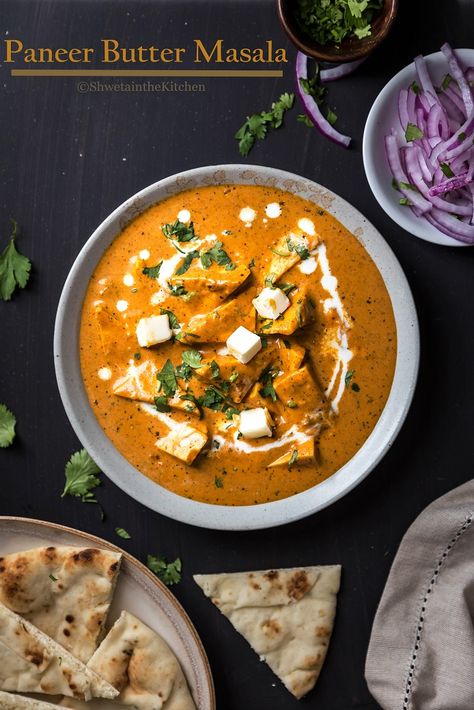 Paneer Butter Masala Recipe - Easy and simplified version of the famous restaurant style Paneer dish Paneer Butter Masala Recipe, Indian Paneer Recipes, North Indian Food, Indian Feast, Butter Masala Recipe, Paneer Butter Masala, Butter Masala, Restaurant Style Recipes, Paneer Dishes