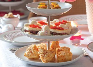 The Three-Tier Cake Stand Tea Stand, Three Tier Cake Stand, Cake Basket, Single Tier Cake, Tea Tables, Three Tier Cake, Tea Party Table, Tea Brands, Tea Sandwiches