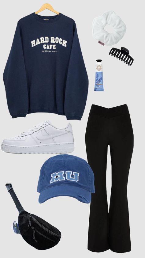 #myfirstshuffle University Student Outfit Ideas, Comfy Student Outfit, Preppy Baggy Outfits, Student Fashion University, University Essentials Clothes, Exam Outfit Comfy, Outfits For Exams, Sixth Form Outfits Comfy, Basic Outfits For School Casual