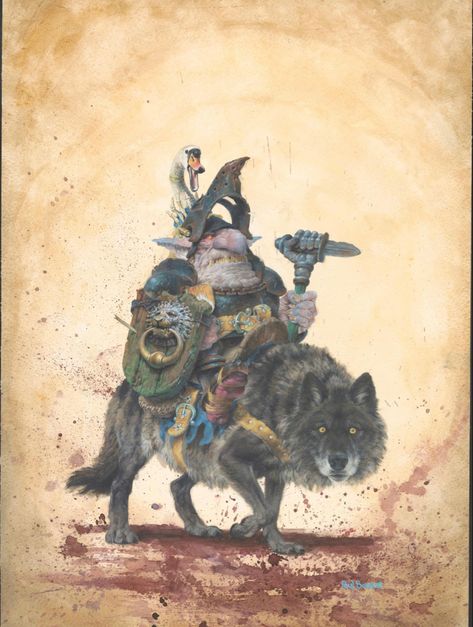 “Goblin Wolf Rider” Artist Paul Bonner Goblin Wolf Rider, Paul Bonner, Wolf Rider, Dnd Monsters, Dnd Art, Monster Design, Art Style Inspiration, Creature Concept, Fantasy Artwork