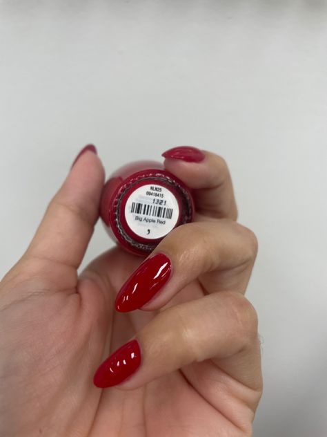 Red Apple Nails, Big Apple Red Nails, Candy Apple Red Nails, Big Apple Red Opi, Apple Red Nails, Opi Big Apple Red, Opi Red, Holiday Nail, Apple Red