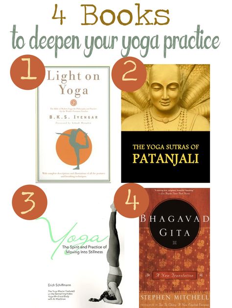 4 Books that'll deepen your yoga practice Yoga Books For Beginners, Yoga Teacher Training Books, Yoga Books Reading Lists, Yoga Therapist, Easy Yoga For Beginners, Yoga Teacher Resources, Yoga Store, Yoga Journey, Yoga Sutras