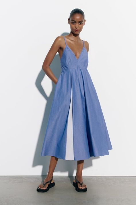 Discover great products at the best prices at Dealmoon. Zara STRIPED POPLIN DRESS. Price:$39.99 at Zara Belted Wrap Dress, Marine Uniform, Draped Midi Dresses, Full Skirt Dress, Halter Midi Dress, Ribbed Midi Dress, Strapless Midi Dress, Poplin Dress, Super Cute Dresses