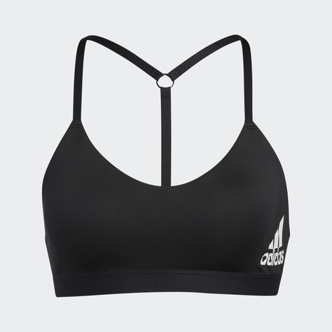 adidas There's nothing like a strappy racerback to bring a little elegance to your session. Whether you're perfecting your Warrior pose or hitting the weight room, this adidas bra delivers equal parts strength and comfort. It offers light support and features AEROREADY to wick moisture away as you move. Adidas Bra, Sports Bra Collection, Warrior Pose, Adidas Sports Bra, Workout Fits, Sport Top, Adidas Sport, Sport Bra, Bustiers