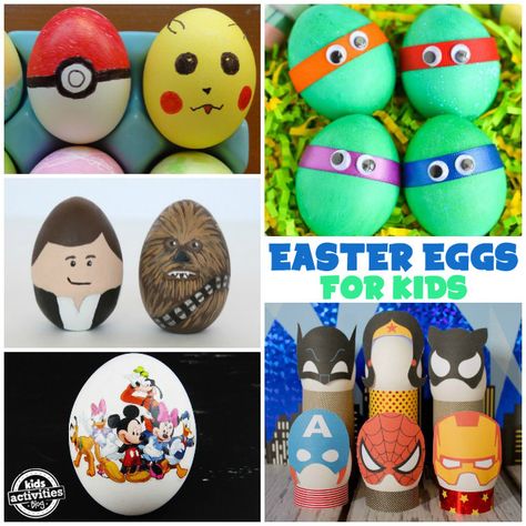 35 Ways to Decorate Easter Eggs Pokemon Easter Eggs, Emoji Easter Eggs, Minion Easter Eggs, Ways To Decorate Easter Eggs, Star Wars Easter Eggs, Cool Easter Eggs, Decorate Easter Eggs, Pokemon Easter, Science Experiment For Kids