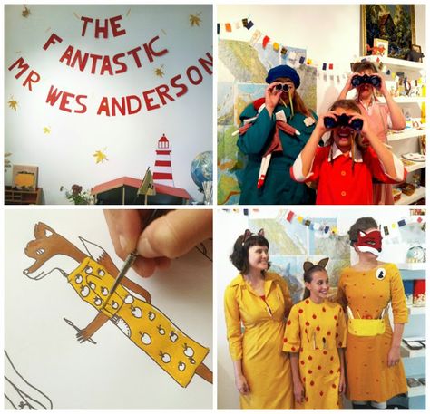 Fantastic Mr. Wes Anderson party Wes Anderson Birthday, Felix Birthday, Wes Anderson Wedding, Quirky Aesthetic, Color Characters, French Boy, Camp Party, Wes Anderson Style, Japanese Party