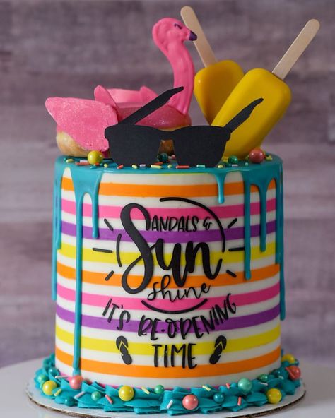 Denise Steward | Cake Artist on Instagram: “YOU GUYYYYS! My favorite local shoe store is back open! 🎉😍👠 . . This cake gives allllll the summer vibes and makes me want to go to the…” Cake Artist, Birthday Idea, Summer Ideas, Artist On Instagram, Shoe Store, Summer Kids, Beautiful Cakes, Cake Designs, Summer Vibes