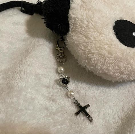 handmade cross charm keychains ⁺‧₊˚ ཐི⋆♱⋆ཋྀ ˚₊‧⁺ follow my depop: nyatz #handmadejewelry #jewelry #keychains #cross #handmade #smallbusiness #business #depop #sweetblissjewelry Charm Keychains, Keychain Aesthetic, Handmade Jewel, Cross Charms, Y2k 90s, Women's Jewelry, Jewelry Sales, Keychains, Sneaker Boots