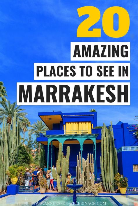 A detailed Marrakesh travel guide with all the top tourist attractions and points of interest. This list of things to do in Marrakesh, Morocco will inspire you to visit. Plan your perfect Marrakesh itinerary, learn when is the best time to visit Marrakesh and where to stay. Click for the details #marrakesh #morocco #africa #travel #travelguide #wanderlust Marrakesh Travel, Morocco Itinerary, Africa Travel Guide, Marrakech Travel, Visit Africa, Marrakesh Morocco, Visit Morocco, Morocco Travel, Marrakech Morocco