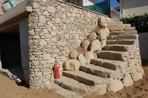 Stone Stairs, Dry Stone Wall, Stone Masonry, Dry Stone, Thatched Cottage, Patio Stones, Stone Houses, Brickwork, Stone House