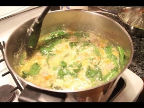 Italian Wedding Soup - OrsaraRecipes | Pasquale Sciarappa on Patreon Authentic Italian Wedding, Easy Cream Cheese Recipes, Wedding Soup Recipe, Pasquale Sciarappa, Italian Wedding Soup Recipe, Eggs Dinner, Recipes Italian, Wedding Soup, Authentic Wedding