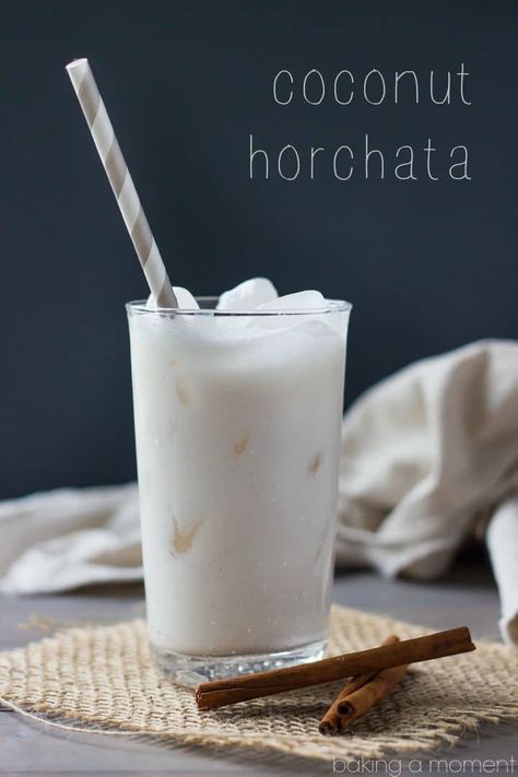 Pudding Milkshake, Mexican Drink Recipes, Coconut Milk Drink, Horchata Recipe, Agua Fresca Recipe, Mexican Drinks, Coconut Drinks, Coconut Milk Recipes, Lean Belly Juice