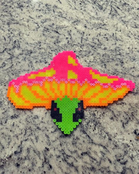 LSDream Mushroom Perler Edm Dj Perlers, Boogie T Perler, Twilight Perler Beads, Colorful Perler Bead Patterns, Rave Perler Beads, Illenium Perler, Scene Perler Beads, Festival Trinkets, Edc Perler